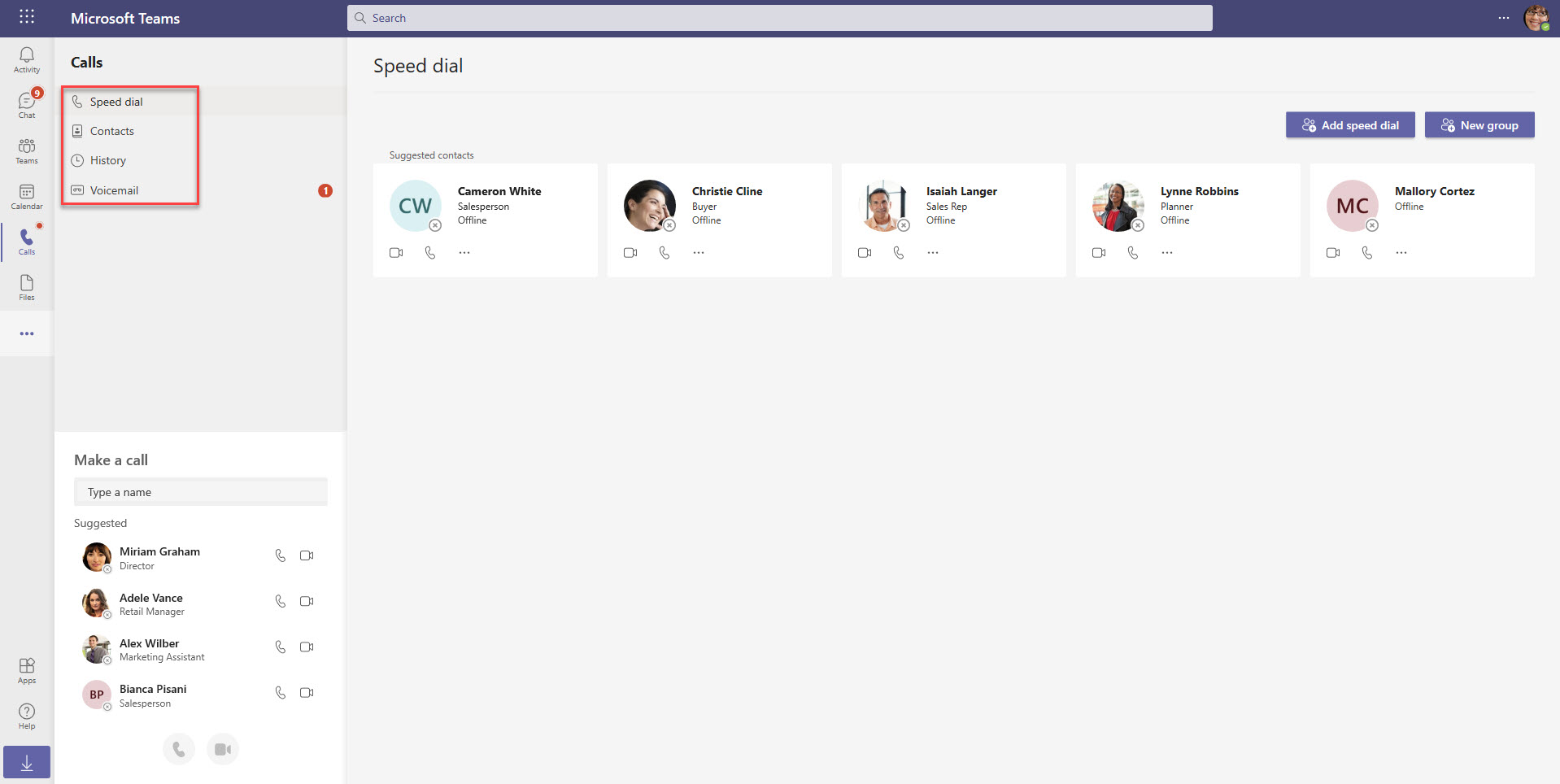 How to use calls in Microsoft Teams