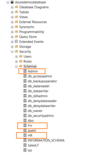 Database schemas guide