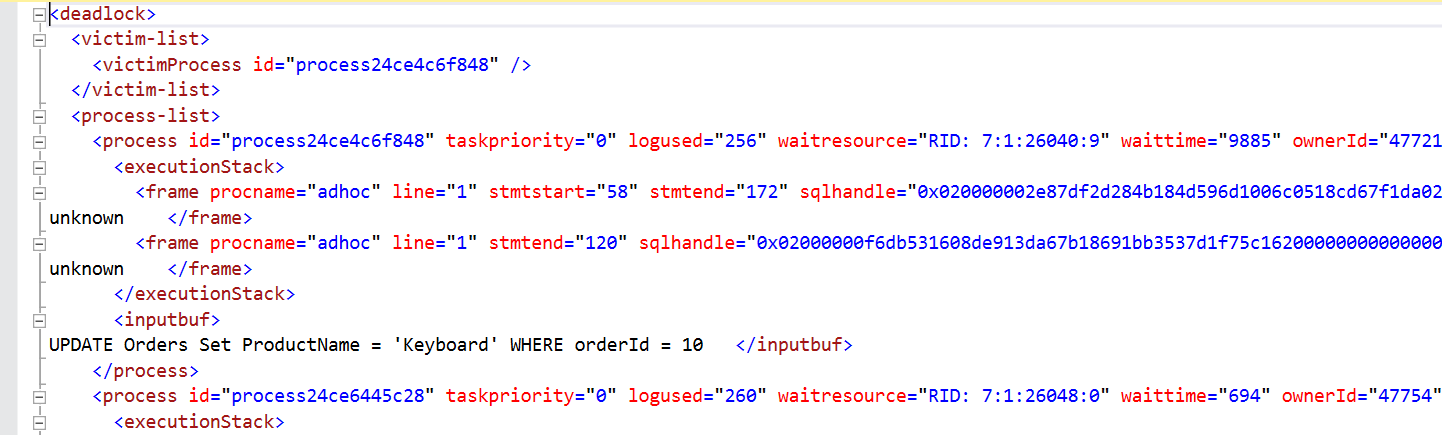 SQL Server code example