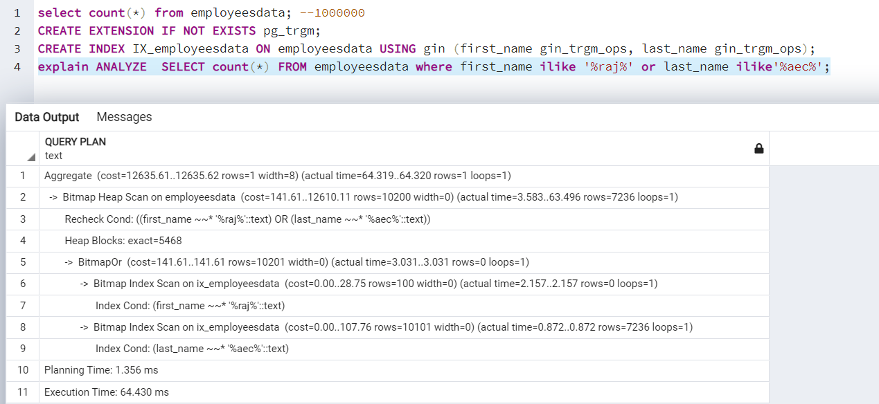 Postgres GIN index