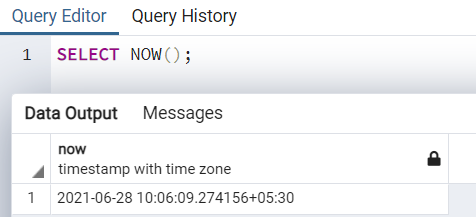Query editor history