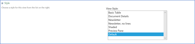 Style in SharePoint view