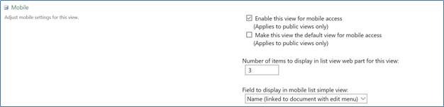 SharePoint mobile