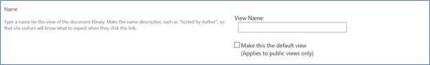 View name SharePoint