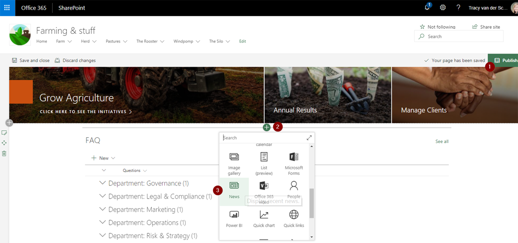 SharePoint communication sites