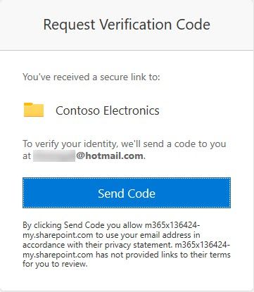  Requesting verification code screenshot