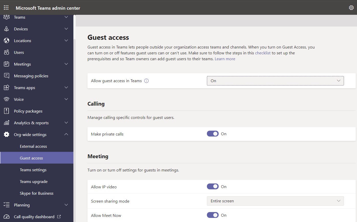 Microsoft Teams guest access