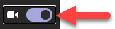 Camera option in Microsoft Teams.