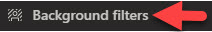 Background filters option in Microsoft Teams.