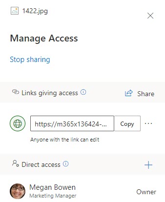 Managing access to files