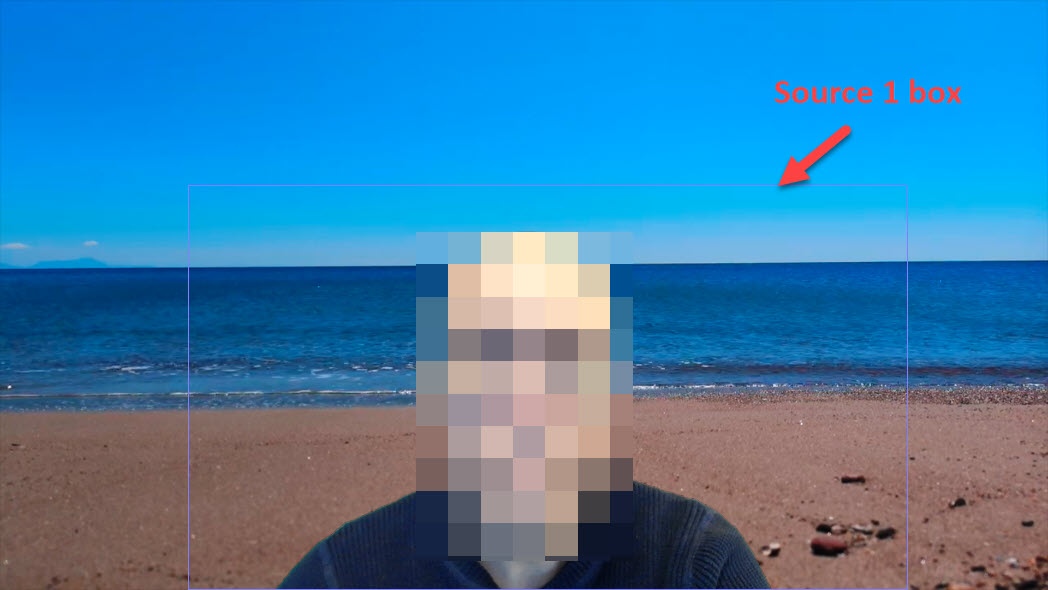 Microsoft Teams video background example with blurred face