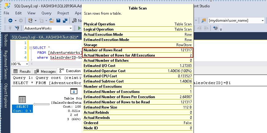 rows in table SQL Server