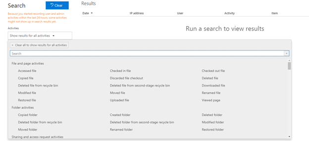 SharePoint Online auditing