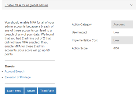 Enabling multifactor authentication