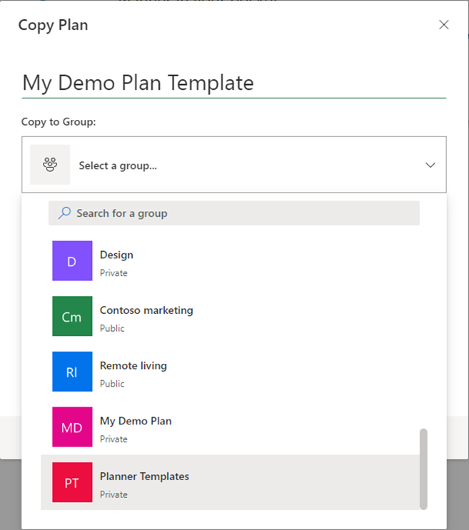 How to copy Microsoft 365 Group 