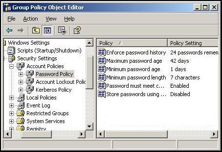 How to check Active Directory password policy