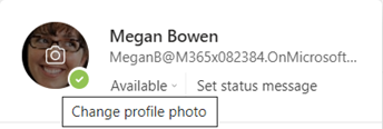 Changing your profile picture in Microsoft Teams