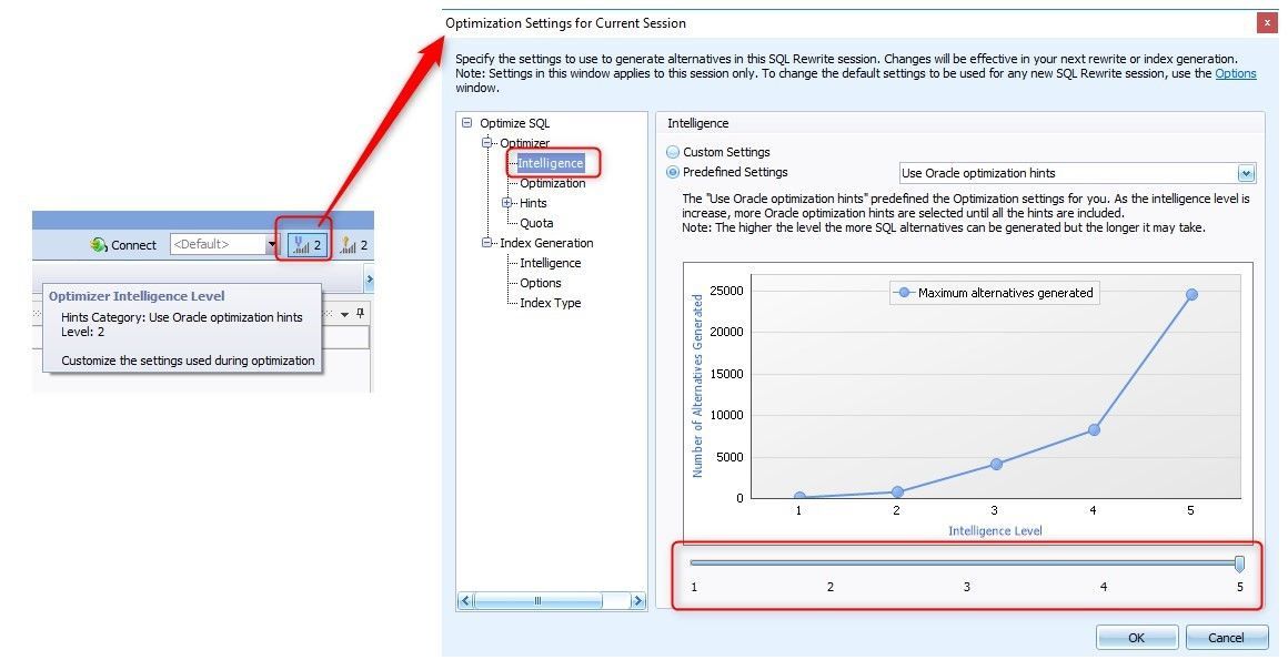 Figure 10. Settings for the Current Session Window