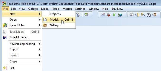 Figure 12. FileNewModel