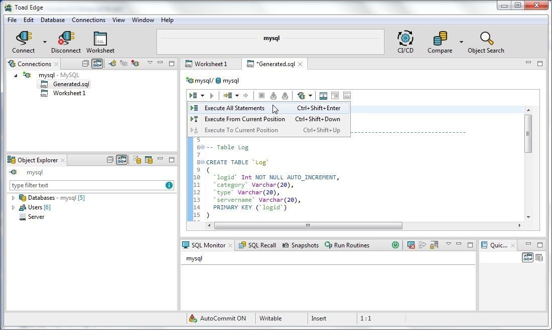 Figure 27.  Execute All Statements