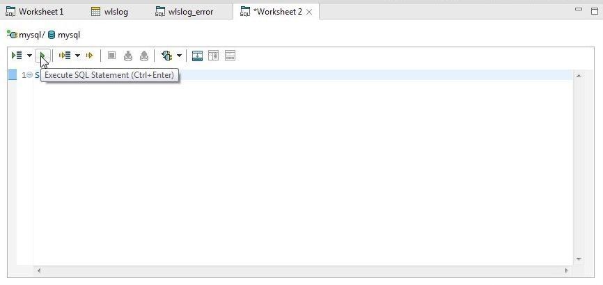 Figure 40. Click on Execute SQL Statement