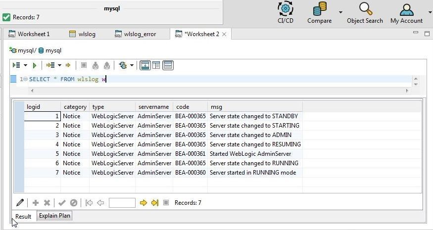 Figure 41. Result Set