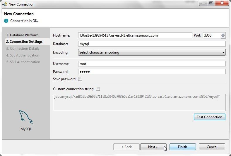 Figure 5. Connection is OK. Click on Next