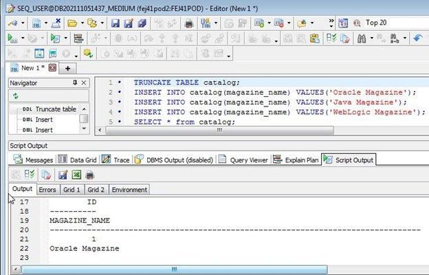 Table id column values generated by a BEFORE INSERT ON trigger