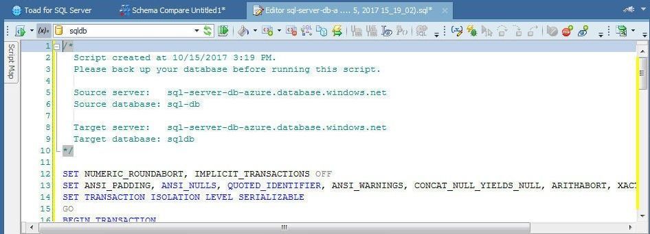 Figure 69. Synchronization Script