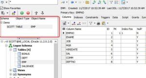 Getting to Know the Toad for Oracle Schema Browser