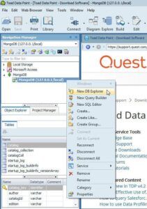 Using MongoDB with Toad Data Point