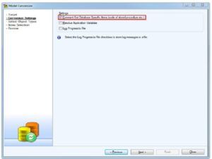 Using Toad Data Modeler to Convert from Oracle 12c to SQLServer 2012.