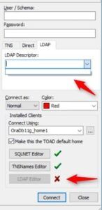 Conociendo los tres métodos de conexión a la base de datos: TNS, Directo y LDAP