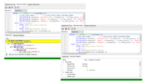 Comparación de Consultas SQL usando el “Auto Optimize SQL” del Toad for Oracle Vs “Autotrace” del Oracle SQL Developer