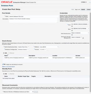 Database as a Service using Enterprise Manager – Part V
