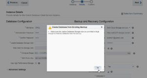 Creating an Oracle DB 18c Cloud Instance from a Backup