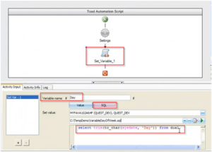 Toad Data Point Automation Series : Blog #12 – Variables