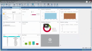 Overview of the dashboard feature in Toad for DB2 LUW