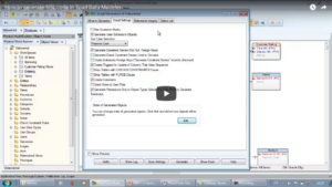 How to generate SQL code in Toad Data Modeler