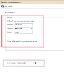 Toad Data Point Automation on Intelligence Central