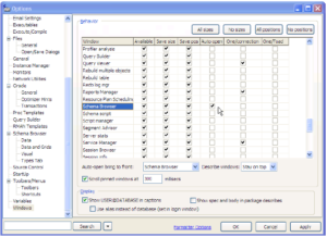 Customizing Toad for Oracle to Taste
