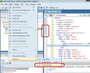 Running Scripts Across Multiple SQL Server Instances Using Toad Group Execute