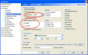 Writing SQL in Toad Data Point
