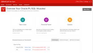 Latest UI for Oracle Dev Gym