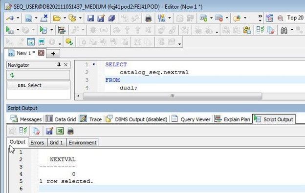 the next value in a database sequence